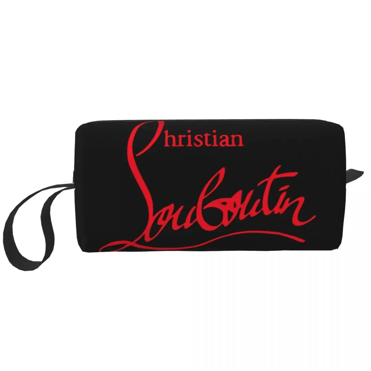 Bolsa de maquillaje con logotipo de Christians a la moda, bolsa con cierre, bolsa de cosméticos, artículos de tocador de viaje, pequeña bolsa de