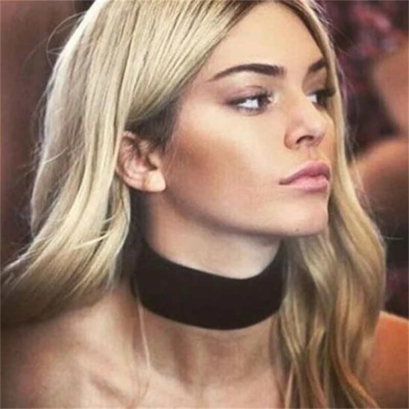 New Fashion Black Velvet Choker Necklace Tattoo Necklaces For Women Goth Neck Chain Chocker Collares Mujer Collier Femme Bijoux