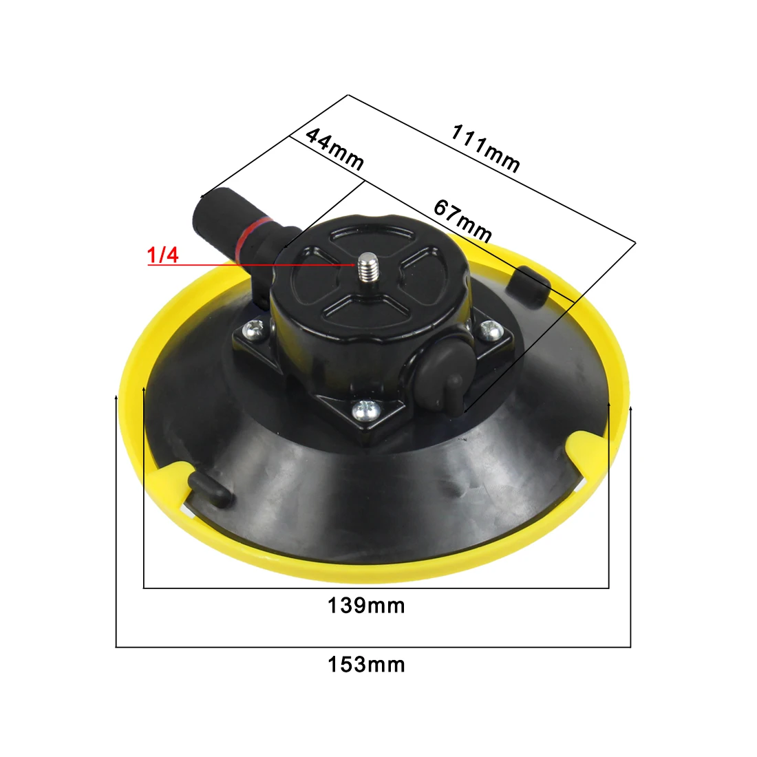 3 Zoll/4,5 Zoll/6 Zoll Handpumpen-Saugnapf mit 1/4 Zoll Gewinde Kamerastabilisator-Halterung für RAM-Kamera Auto-Fotografie-Sauger – Detail 17