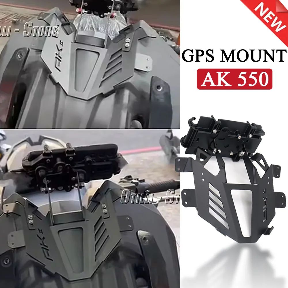 

Motorcycle Windshield Mount Front Phone Stand Holder Phone GPS Navigaton Plate Bracket FOR KYMCO AK 550 AK550 Ak550 Premium