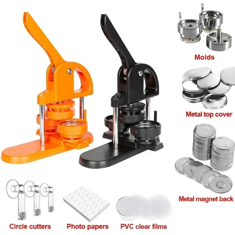 

Dood Automatic/Manual Plastic Badge Fridge Magnet Making Machine Badge Maker DIY Photo