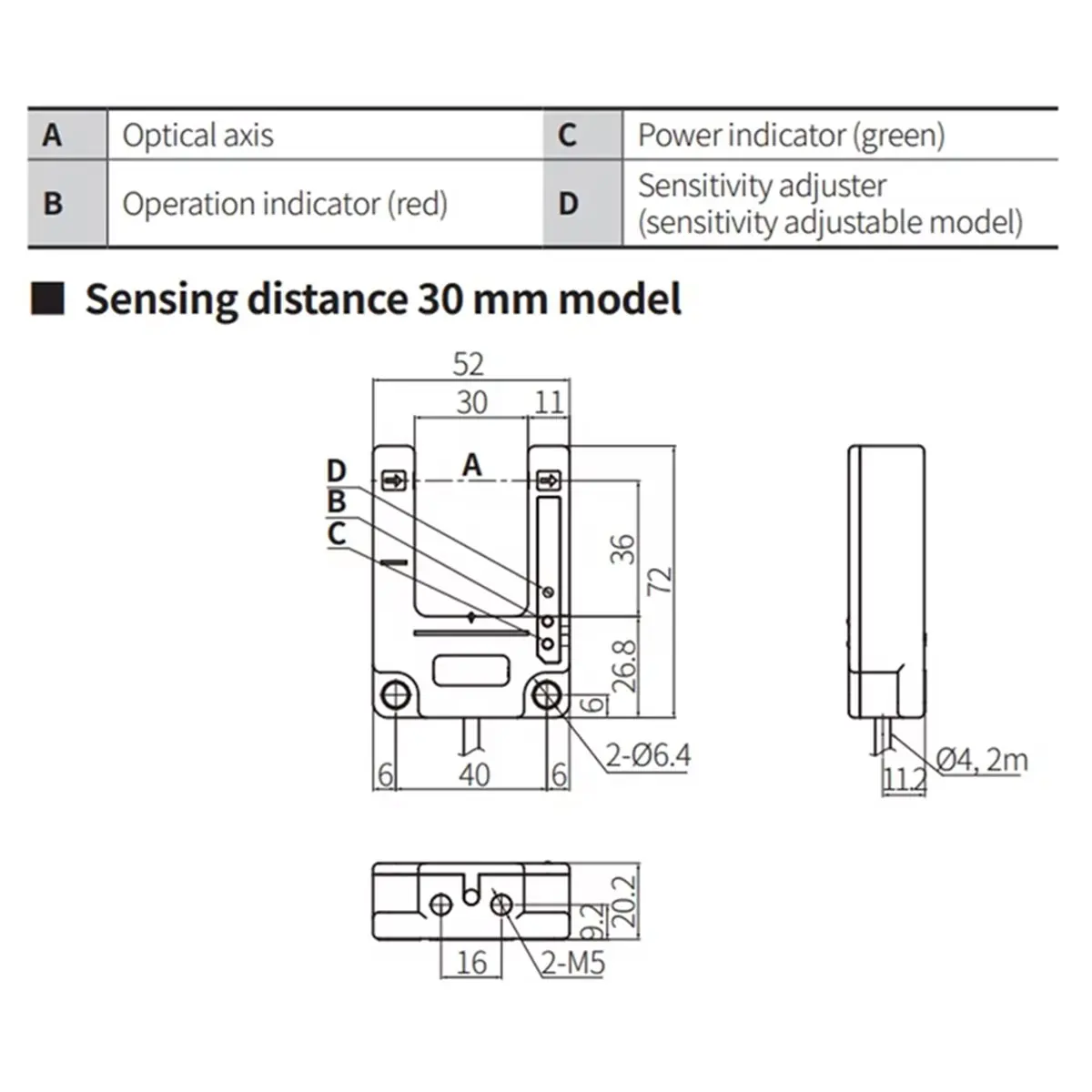 

ABFS BUP-30mm NPN Slot Type Photoelectric Switch Sensor 12-24V DC NPN Through Beam Proximity Switch Sensor