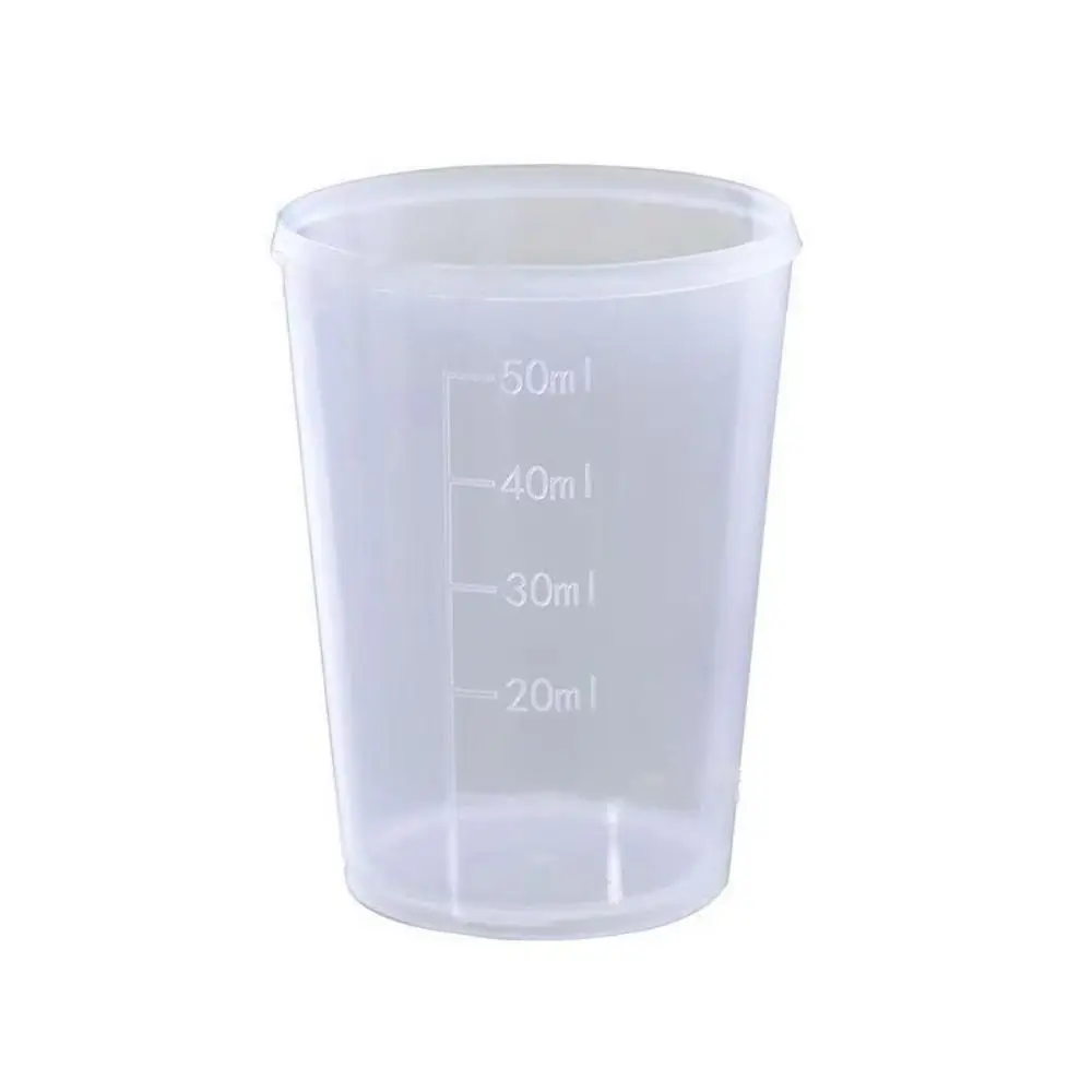 Clear Graduated Measuring Cup Plastic Mini Laboratory Beaker Measuring Tools Scale Transparent Mixing Cup Kitchen Baking