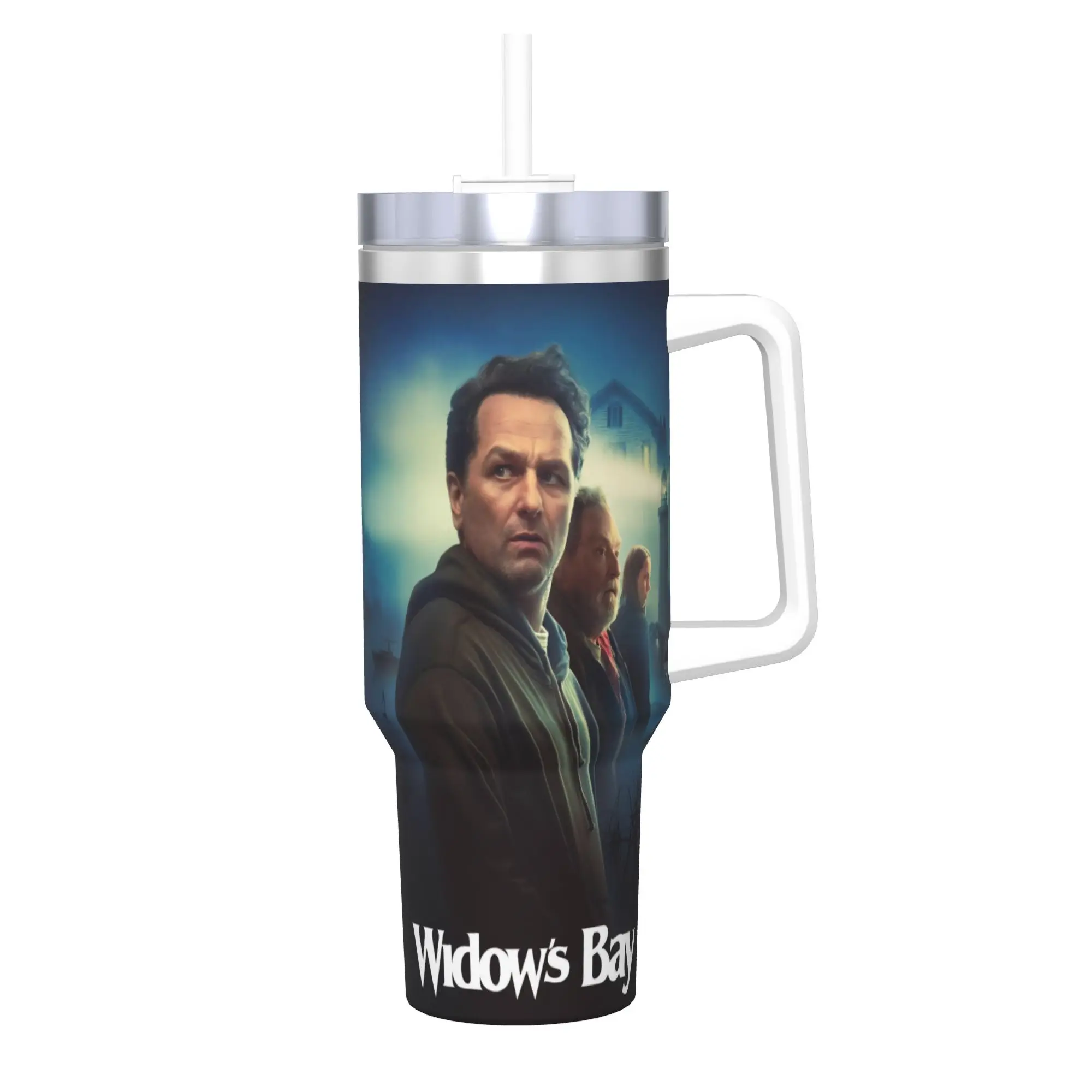 Widow's Bay Horror Movie 2026 Tumbler 40oz Stainless Steel Double Wall Vacuum Insulated  Tumblers Mug With Straw
