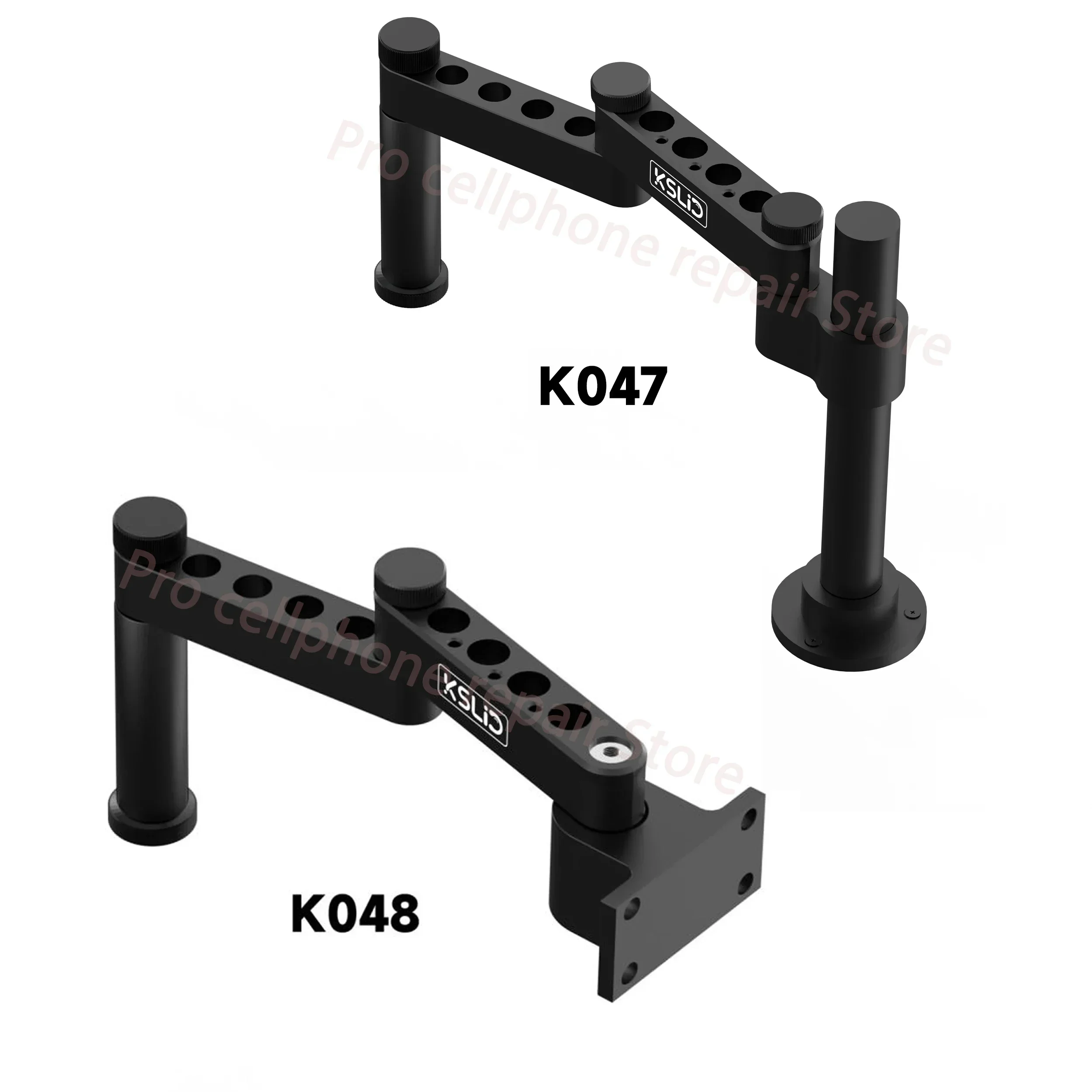 K047 K048 Microscopes Folding Swing Arm Fixed Lift Bracket Compatible with 99% Microscopes 360° Rotating Universal Support Tools