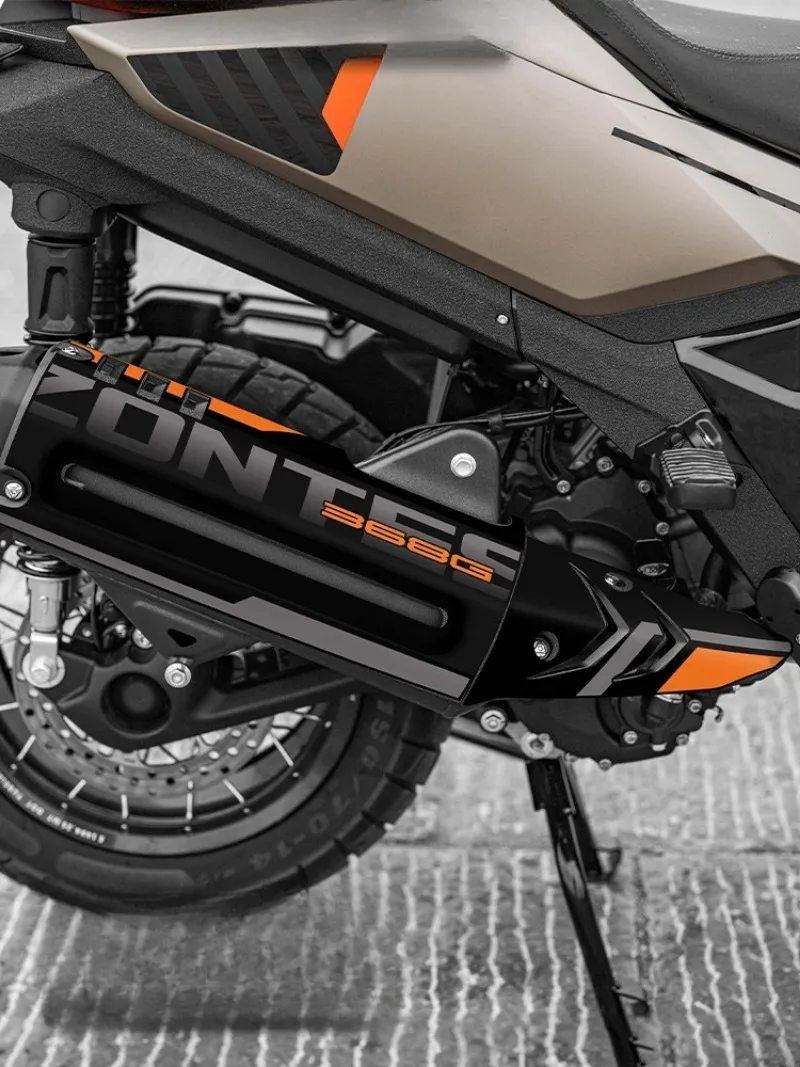 

For ZONTES motorcycle 368G exhaust pipe decoration stickers, waterproof film stickers, and modified decal accessories