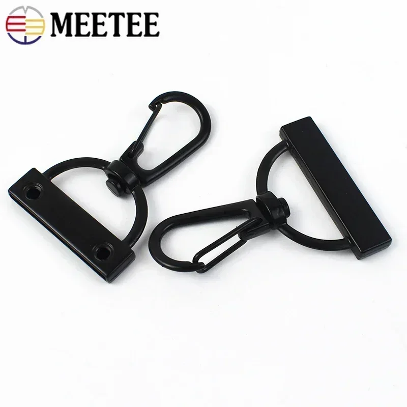 10/30Pcs Meetee 15-30mm Metal Buckles Webbing Tail Clip Lobster Clasp Screw Bag Ribbon Decor Snap Hook DIY Hardware Accessories