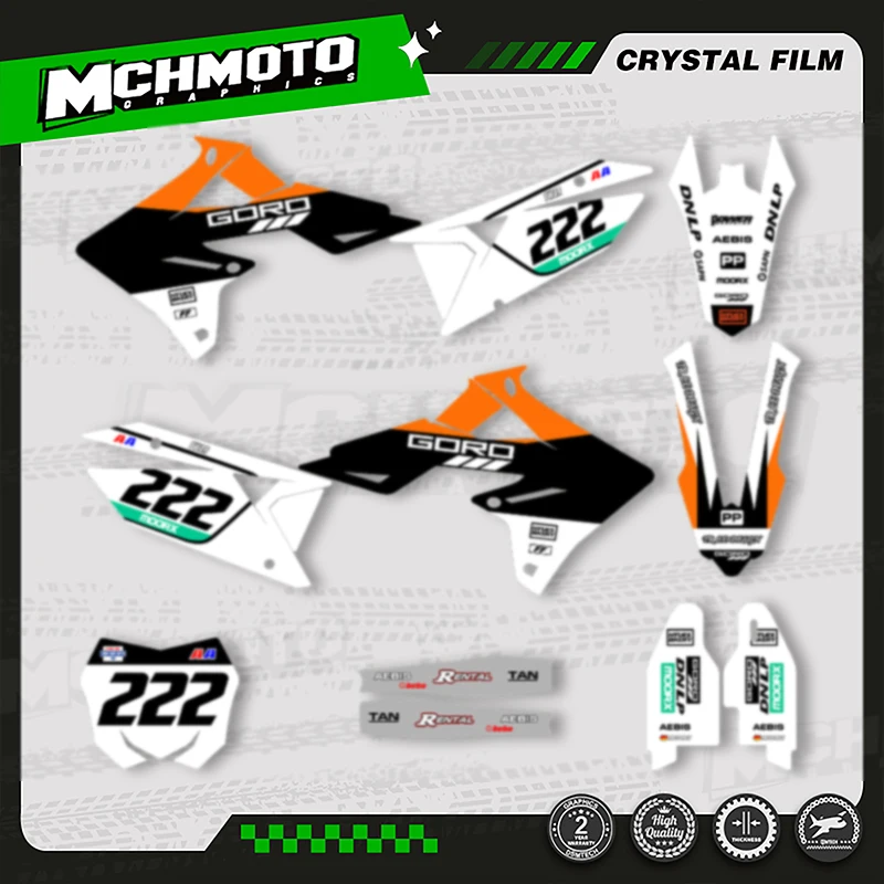 

MCHMFG MOTO индивидуальный обтекатель мотоцикла графический фон наклейка комплект для SUZUKI RMZ450 2018 2019 2020 19-22 RMZ250