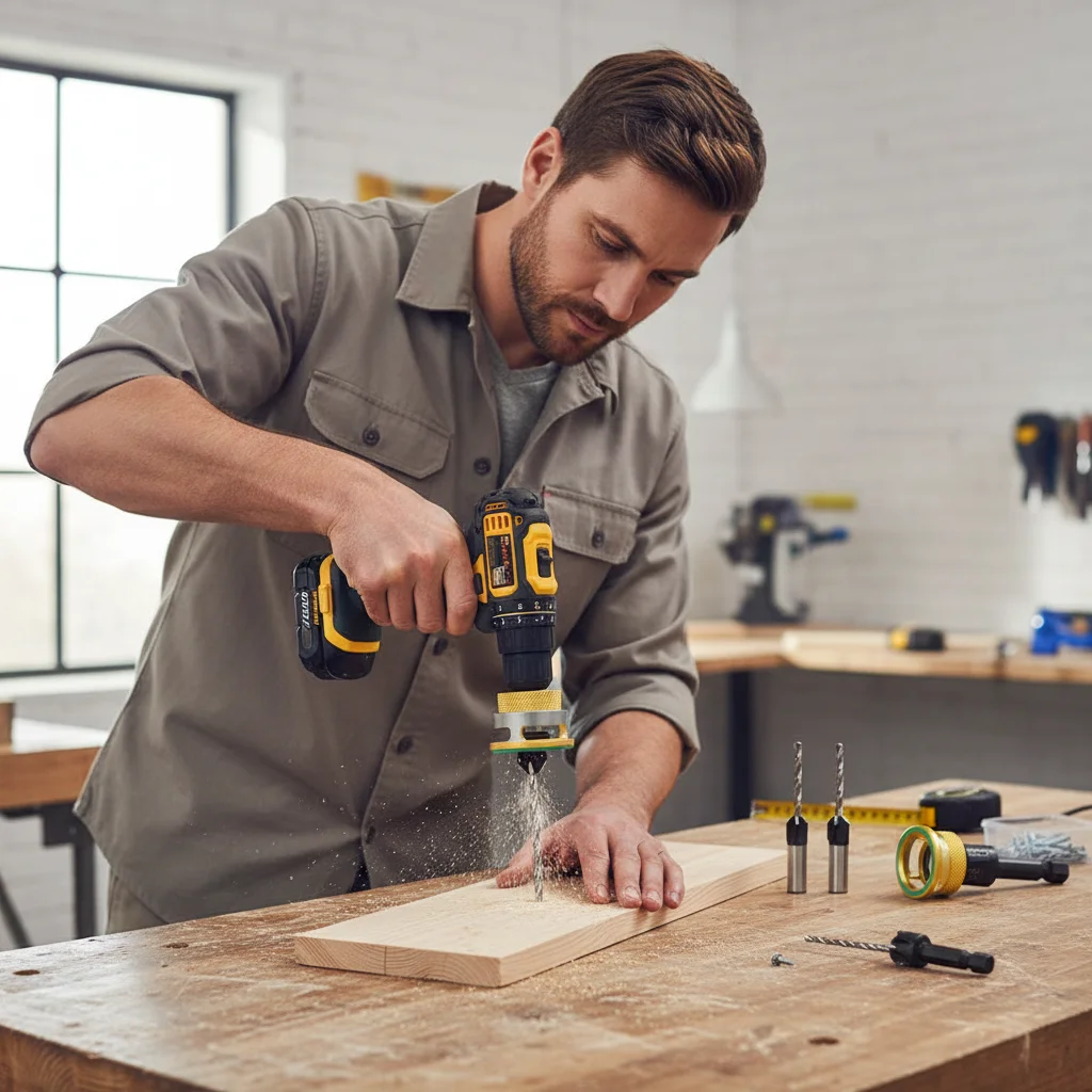 

Набор конусных сверл по дереву из сплава, четырехлезвийные, с шестигранным хвостовиком, низкое трение, регулируемая глубина