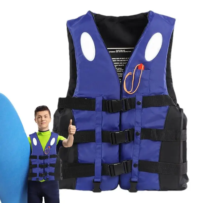 Life Vest Adult Swim Vest Buoyancy Jacket Safety Strap Buoyancy Jacket Float Jacket Life Saving Vest For Boating Fishing Sailing