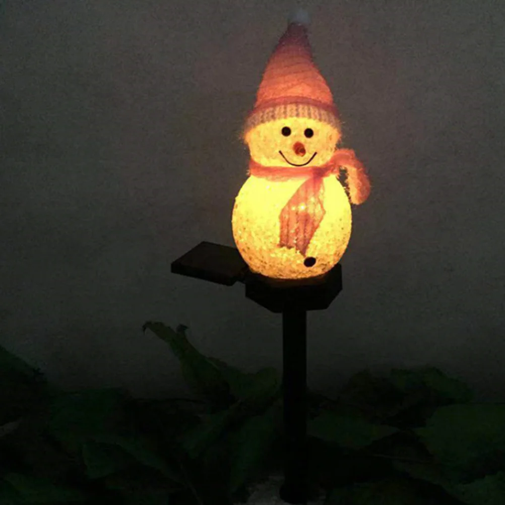 

Outdoor Solar Energy Snowman Shape Lamp Size M Waterproof LED Light Garden Lawn Pathway Christmas Decorative Lighting