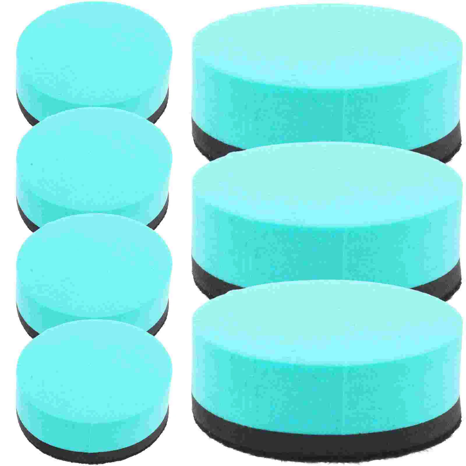 30 Pcs Whiteboard Eraser Magnetic Eva Felt Cloth Color Round Small 1 Set/30pcs (green) Office Erasers Kids Mini Blackboard