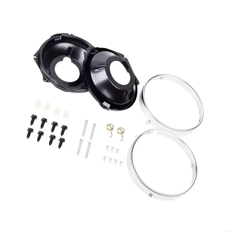 M76E-Scheinwerferbecher und Halterungs-Hardware-Set mit versiegelten Edelstahl-Beam-Ringen 271393112288 für die vordere – Detail 7