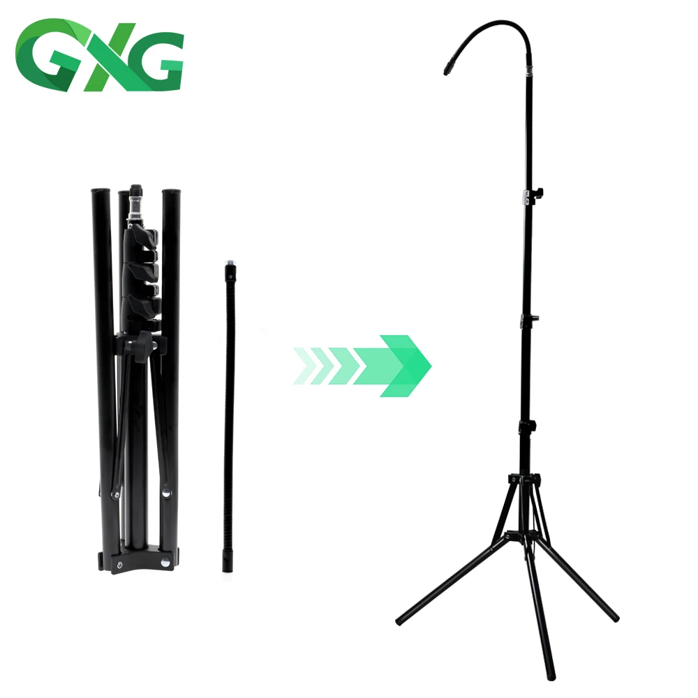 Floor Standing Tripod LED Grow Light Accessories Flexible Adjustable 360 Degrees 60-160cm Bracket for Various Lamps