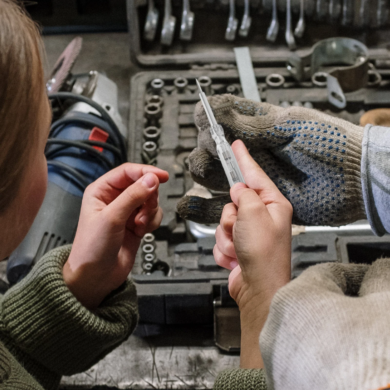 

Car Test Pen 6-12-24V Voltage Tester Electric Tool Wire Heavy Duty Automotive Electrical Practical One Hand