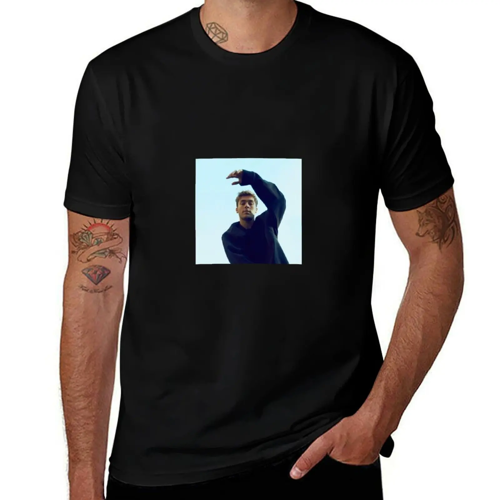 Benjamin Ingrosso Blue T-Shirt Thanksgiving Casual Tee T-Shirt
