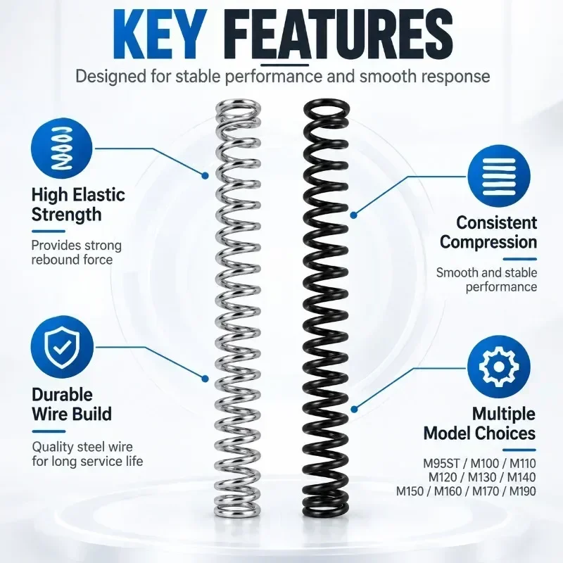 Multi-spec AEG Compression Spring M95ST M105ST M110 M120 Metal Wire Spring for Mechanical Equipment Modification