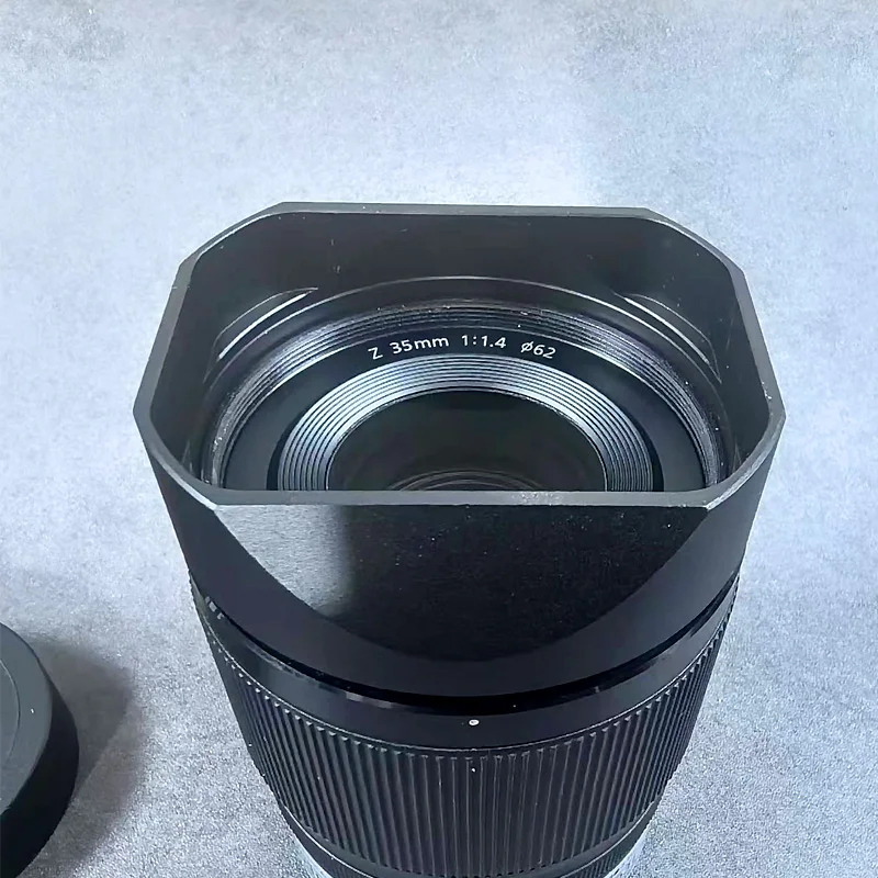 غطاء عدسة مربع من الألومنيوم لنيكون NIKKOR Z35mm F/1.4 Z50mm F1.8S مع غطاء معدني