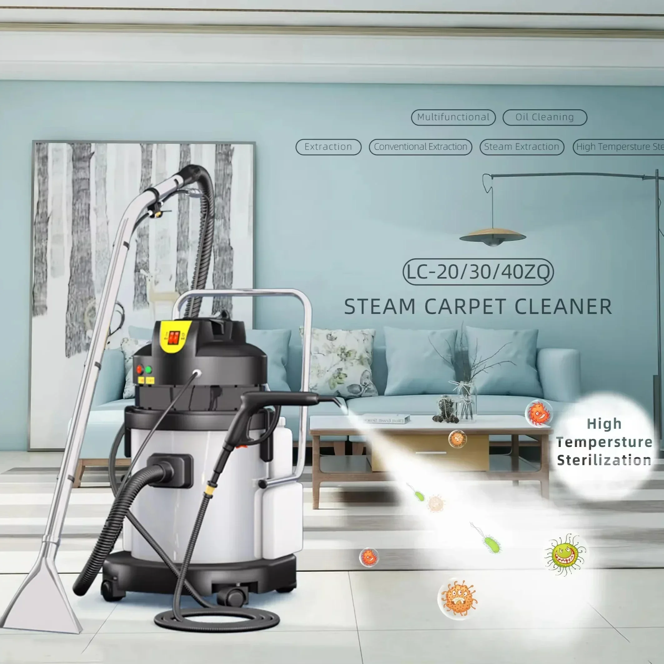 20L new high-power household all-in-one vacuum cleaner, sterilization mattress and sofa vacuum carpet cleaning machine