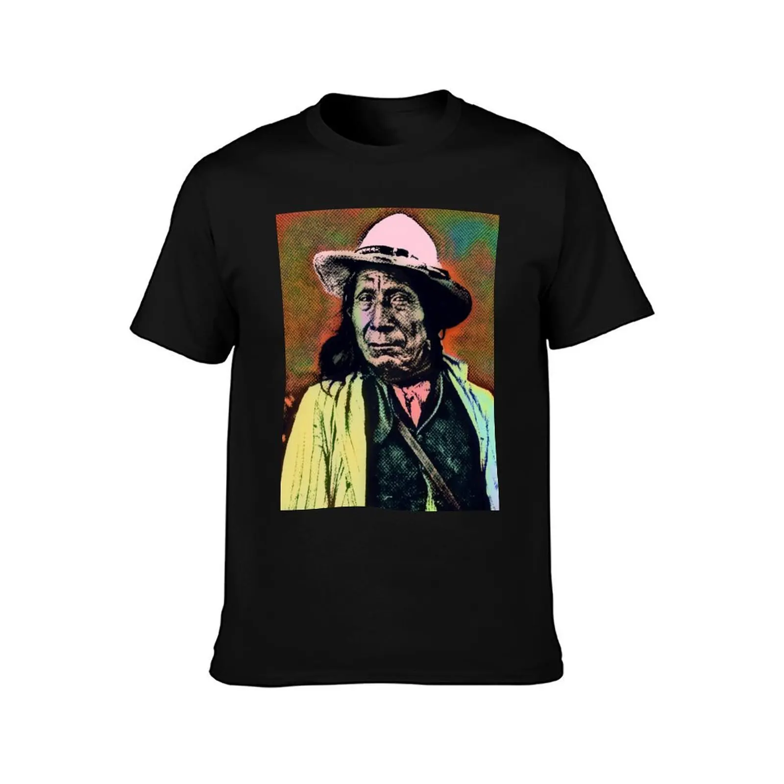 CHIEF RED CLOUD-OGLALA LAKOTA SIOUX T-Shirt, Summer Casual Cotton Tee, Oversized Streetwear Tops, Vintage Graphic Print