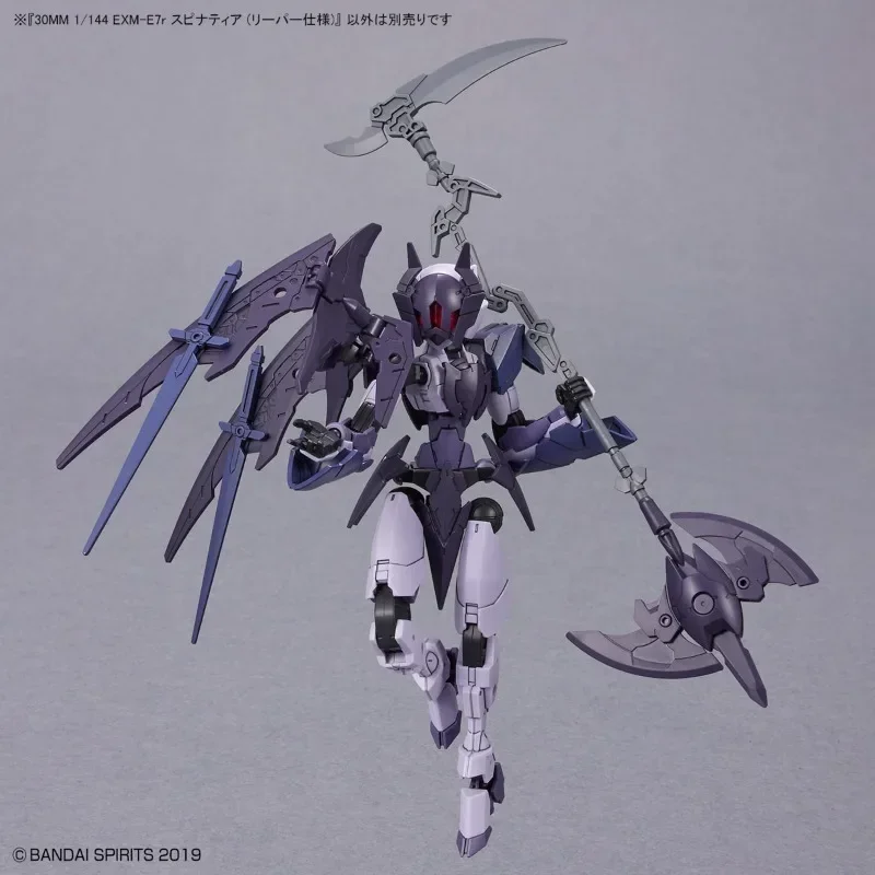 Bandai Original Anime 30MM EXM-E7a/E7c/E7r SPINATIA FENCER ASSASSIN COMMANDO REAPER Type Collection Model Action Figures Toys