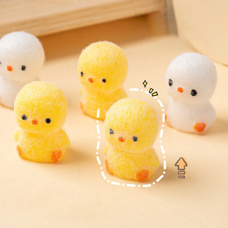 

Sticky TPR Squishy Mini Flocking Chick Stress Relief Squishy New Fidget Toy Mini Relief Squeeze Toy Children's Decompression Toy