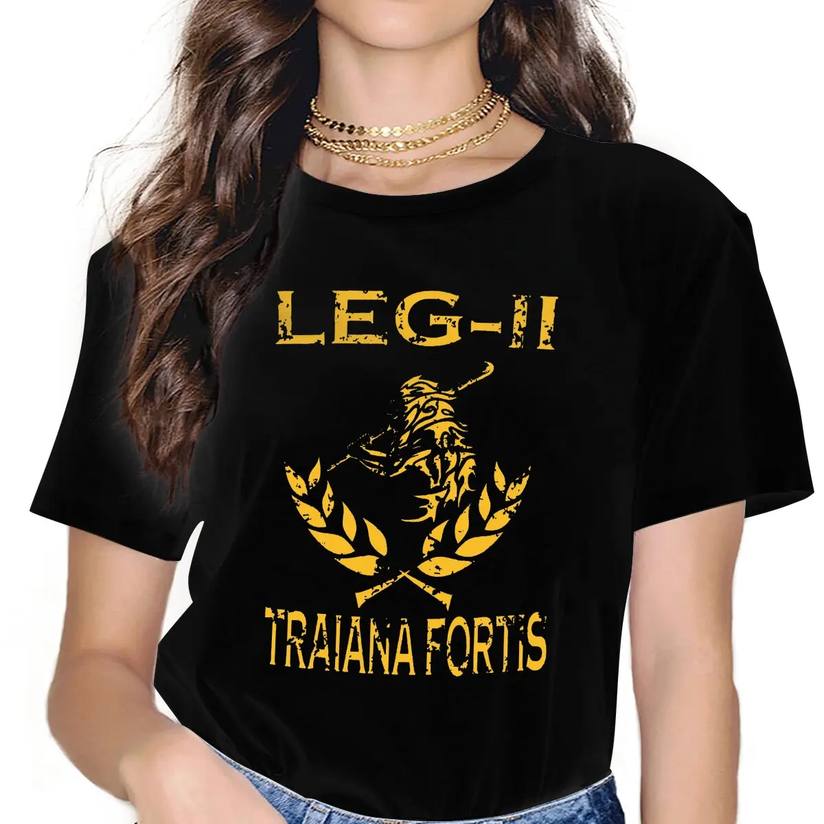 Legio Secunda Traiana Women Clothing Roman Mythology Janus Vesta Archaic Triad Saturn Graphic Female T shirts