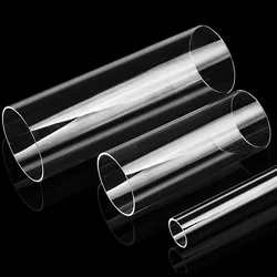 Clear Acrylic Plastic Tube Bar Hollow 10mm 20mm 30mm 40mm 50mm 60mm 70mm 80mm 90mm 100mm 110mm 120mm