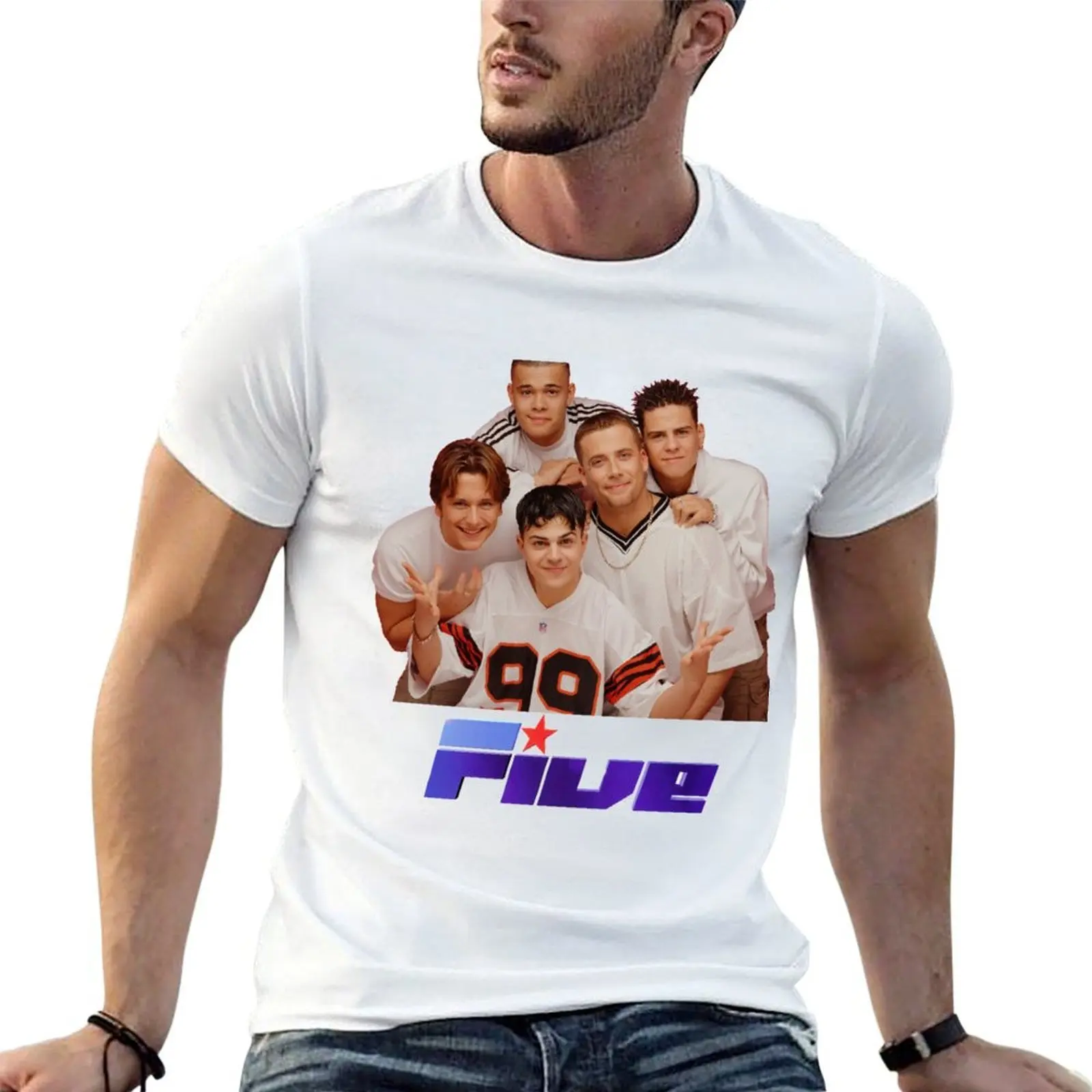 

T-Shirt white shirts t custom t graphic man shirt man for tees for print 5ive shirts t pack