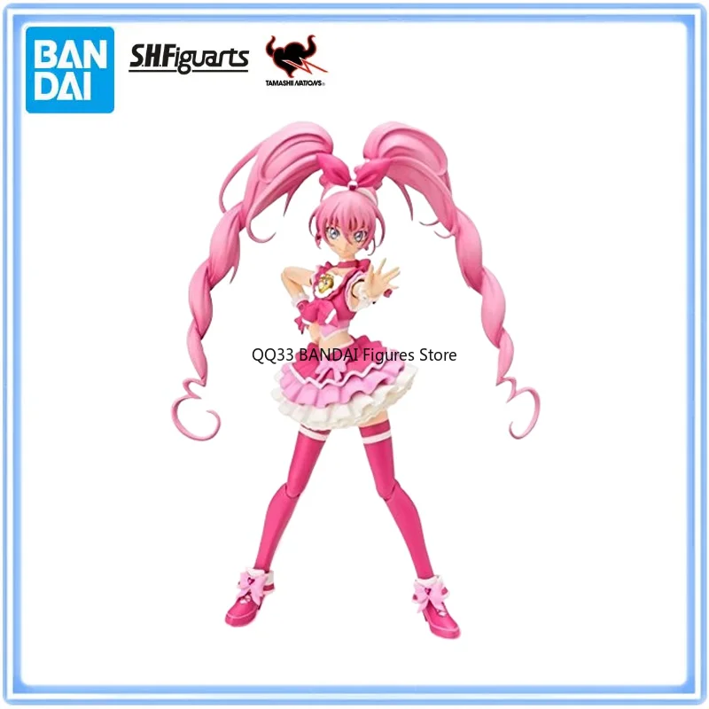 

Bandai Original Hugtto！Pretty Cure S.H.Figuarts Cure Melody Action Figure Active Joints Model Desktop Ornaments Model Gift