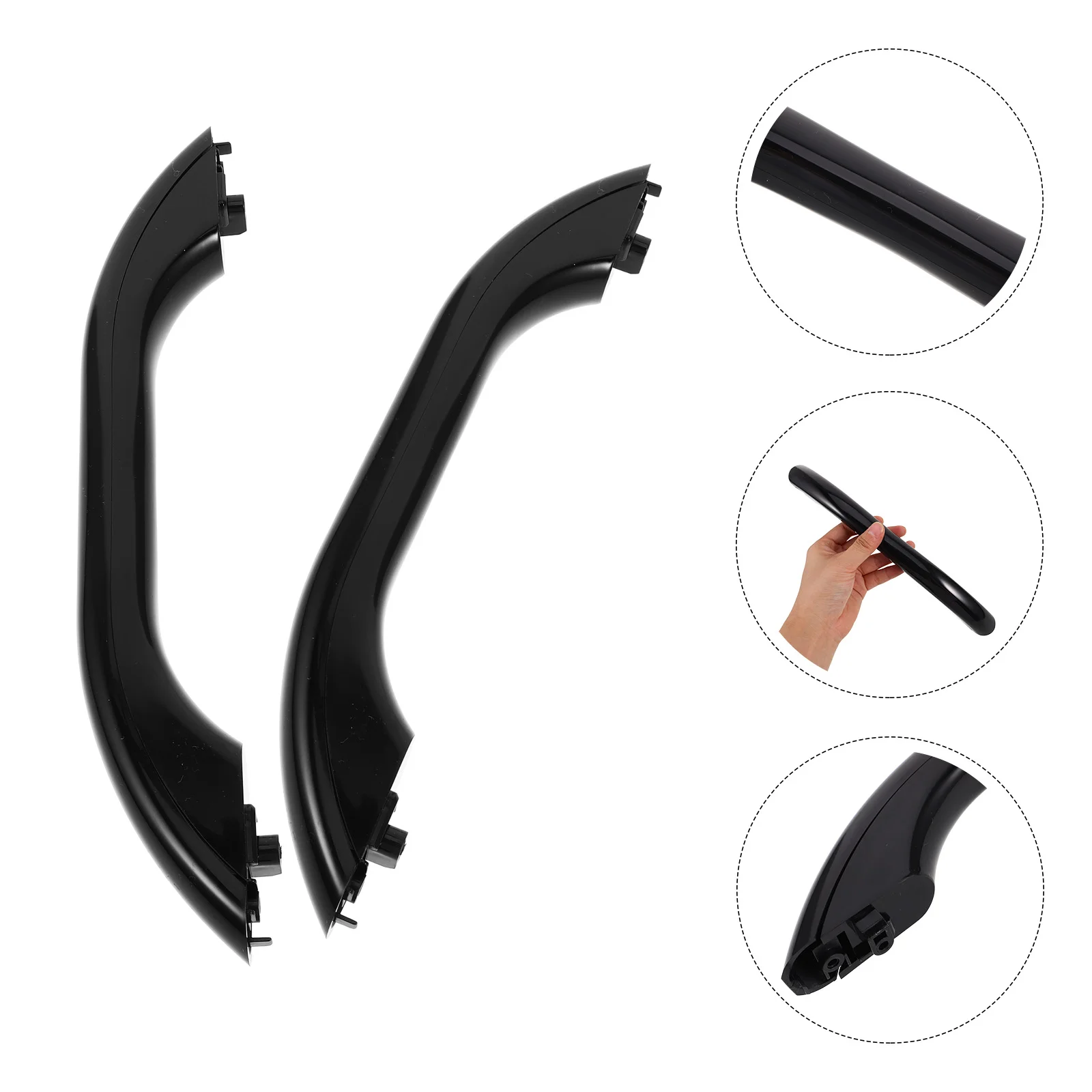 2 Pcs Microwave Door Handle Ovens Parts Grip Home Appliances Replacement Handles Kitchen Cookware Abs Small