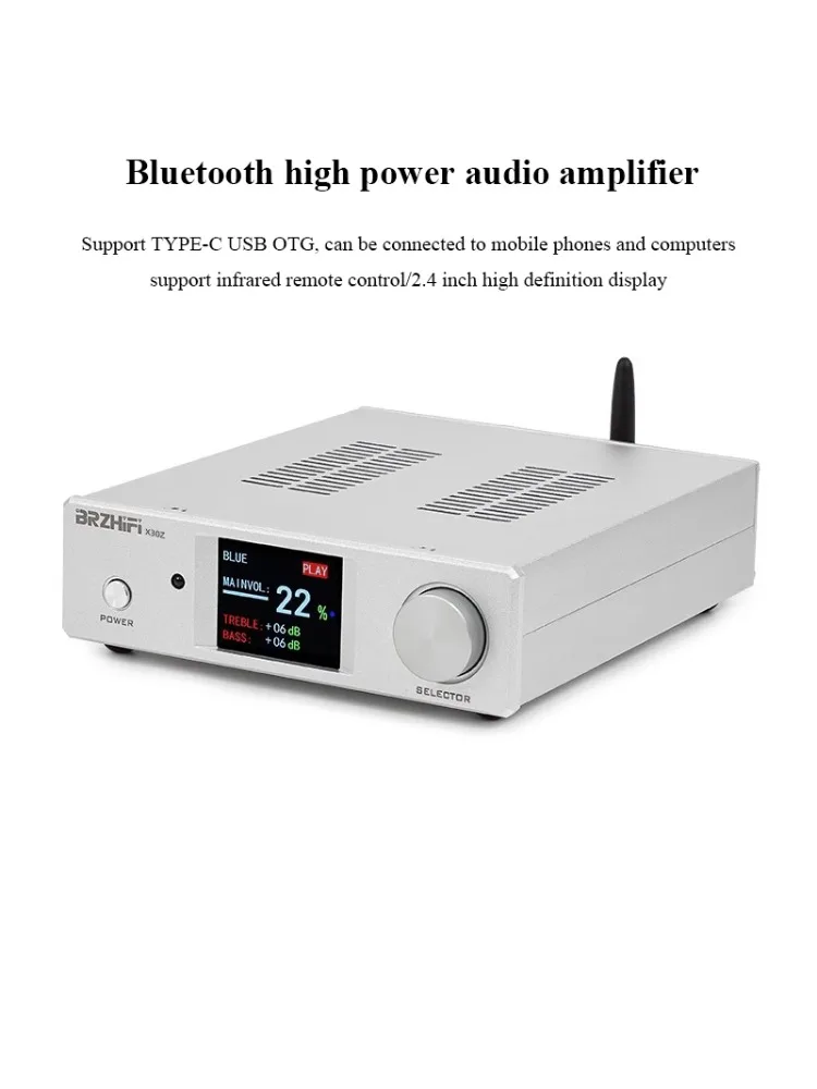 Amplificateur Audio numérique haute puissance TPA3255, 300W, Bluetooth 5.4 QCC3084, contrôle EQ double bande, système sonore HiFi pour Home cinéma et Studio