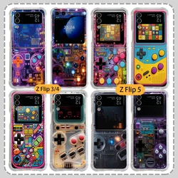 Fashion Retro machines Phone Case for Samsung Galaxy Z Flip 3 4 Z Flip 5 6 Z Fold 4 5G PC Soft Anti-fall Back Cover