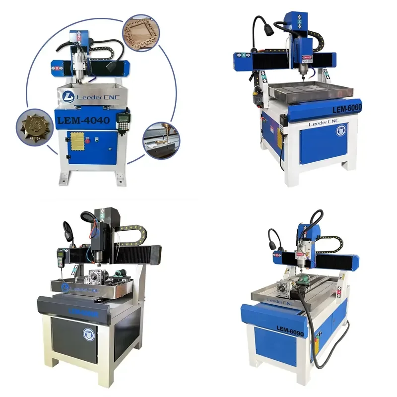 Leeder Mini CNC Cutting Jewelry CNC Engraving Machine Jade 4040 6060 Metal Aluminum Plate Wood Mold CNC Router