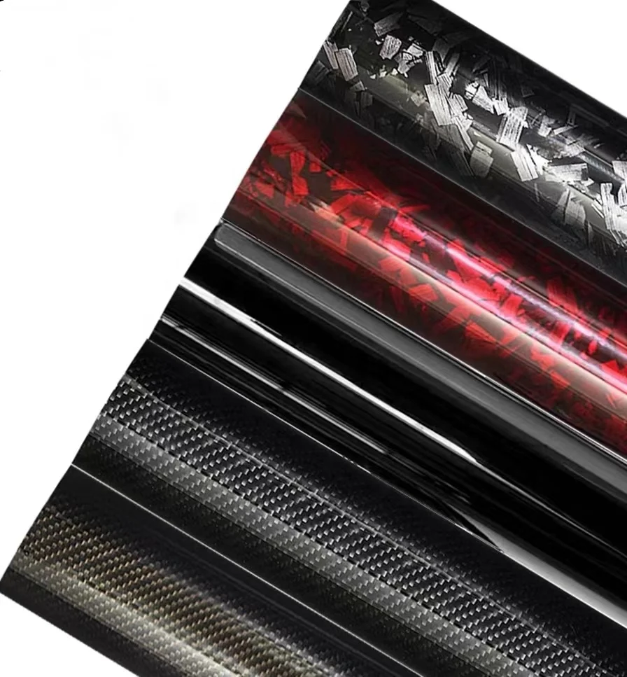 

Автомобильная пленка из углеродного волокна, черная внутренняя наклейка на центральную консоль, матовая пленка для изменения цвета кузова на крыше мотоцикла