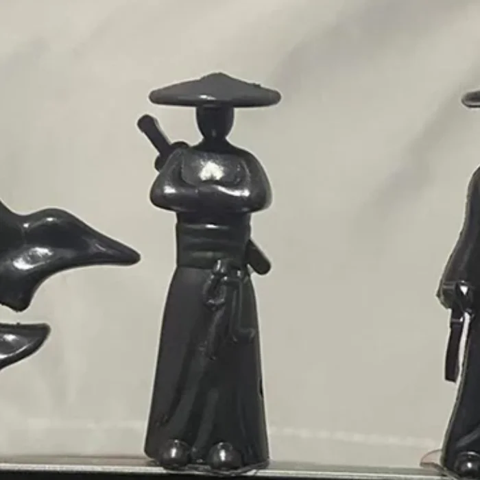 

Mini Chinese Swordsman Figure Exquisite Ancient Car Statue Ornament Cartoon Swordsman Miniatures Interior Decor