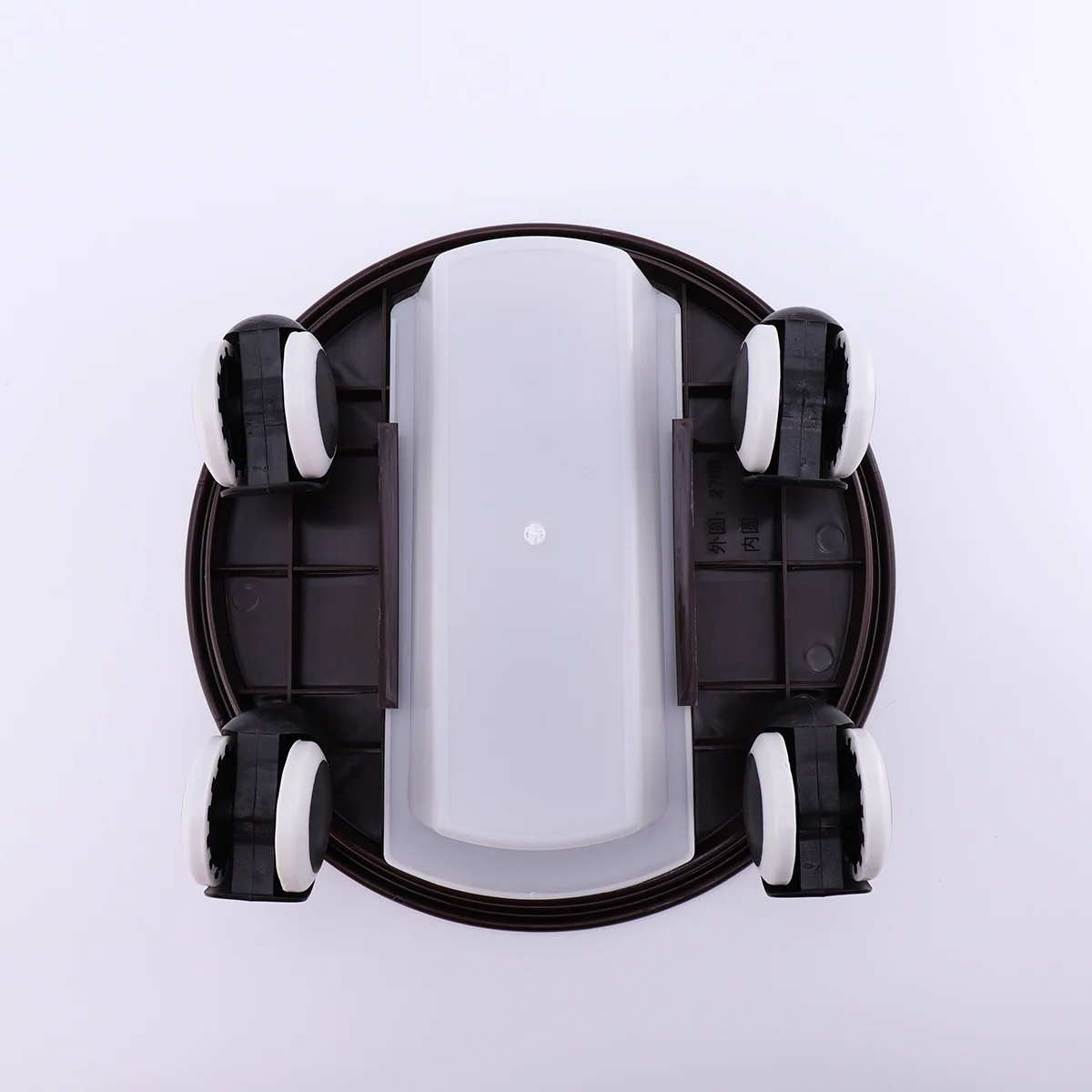 

Movable Flower Pot Tray Plastic Plant Pot Tray With Wheels Round Shape Multi-Purpose Flowerpot Base Water Box Light