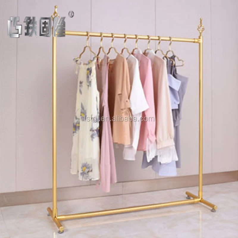 [Customized]Fashionable 2mm Thick Industrial Grade Metal Garment Rack Clothing Store Display Commercial Use in Shops