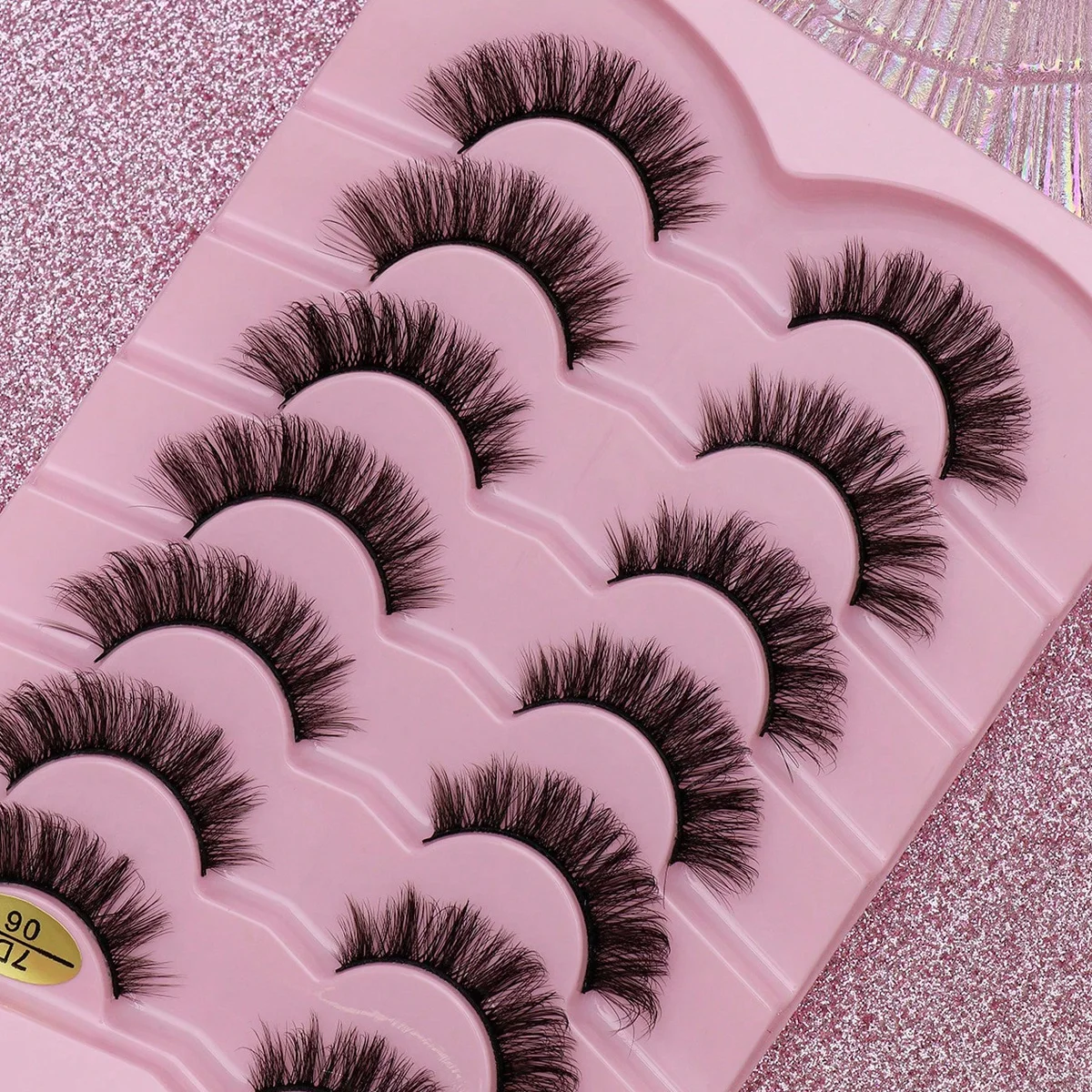 3D Mink Lashes Mixed Silk Eyelashes Natural Long False Eyelashes Dramatic Volume Fake Lashes Makeup Eyelash Extension