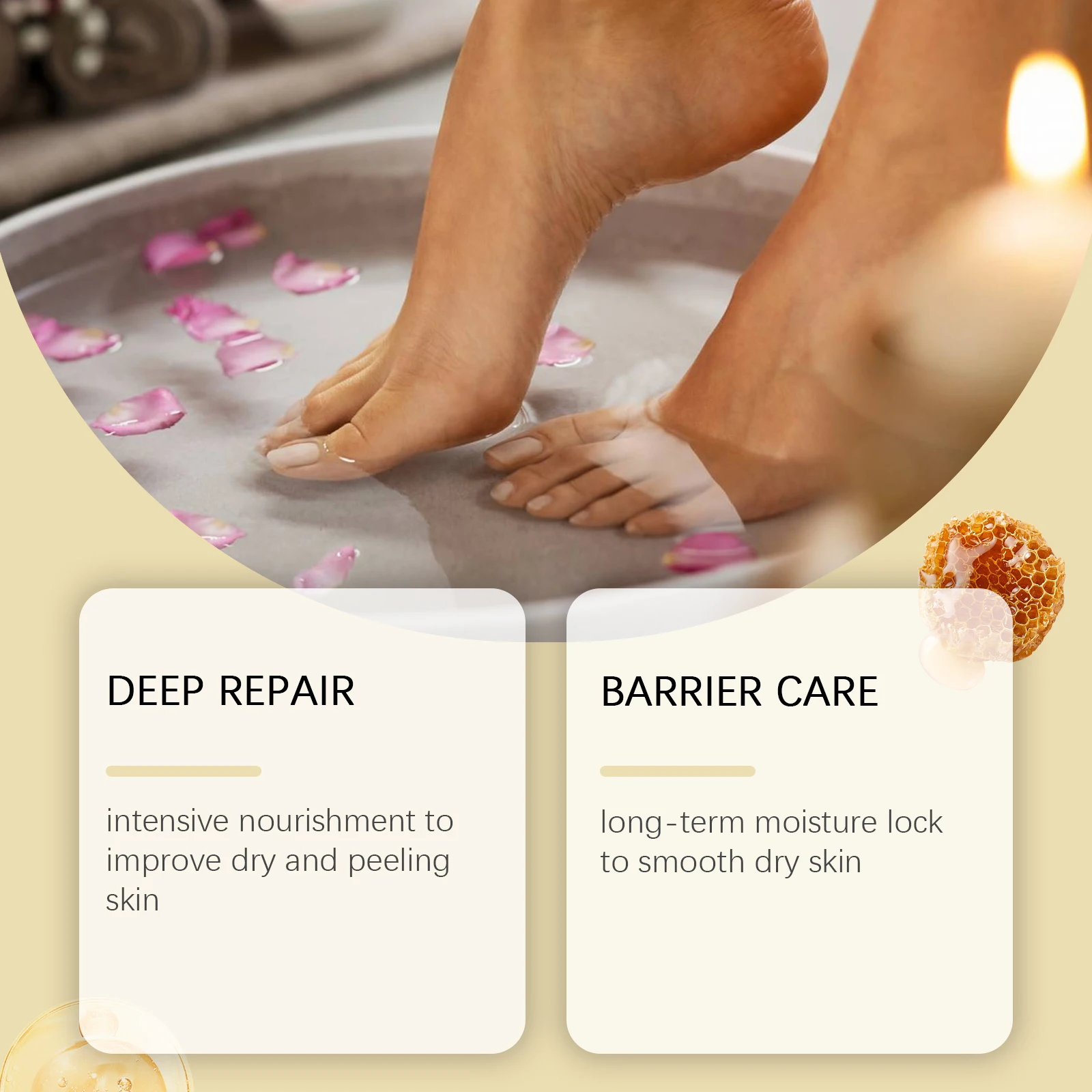 Lanolin Hand and Foot Moisturizing Cream for Dry Rough Skin Anti Cracked Improve Dry Peeling Skin Repair Barrier Skin Care 20g view 3