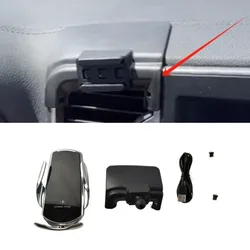 15W Fast Charging Wireless Charger Car Mount Phone Holder Automatic Clamping For 2016-2017 KIA Sportage MK4