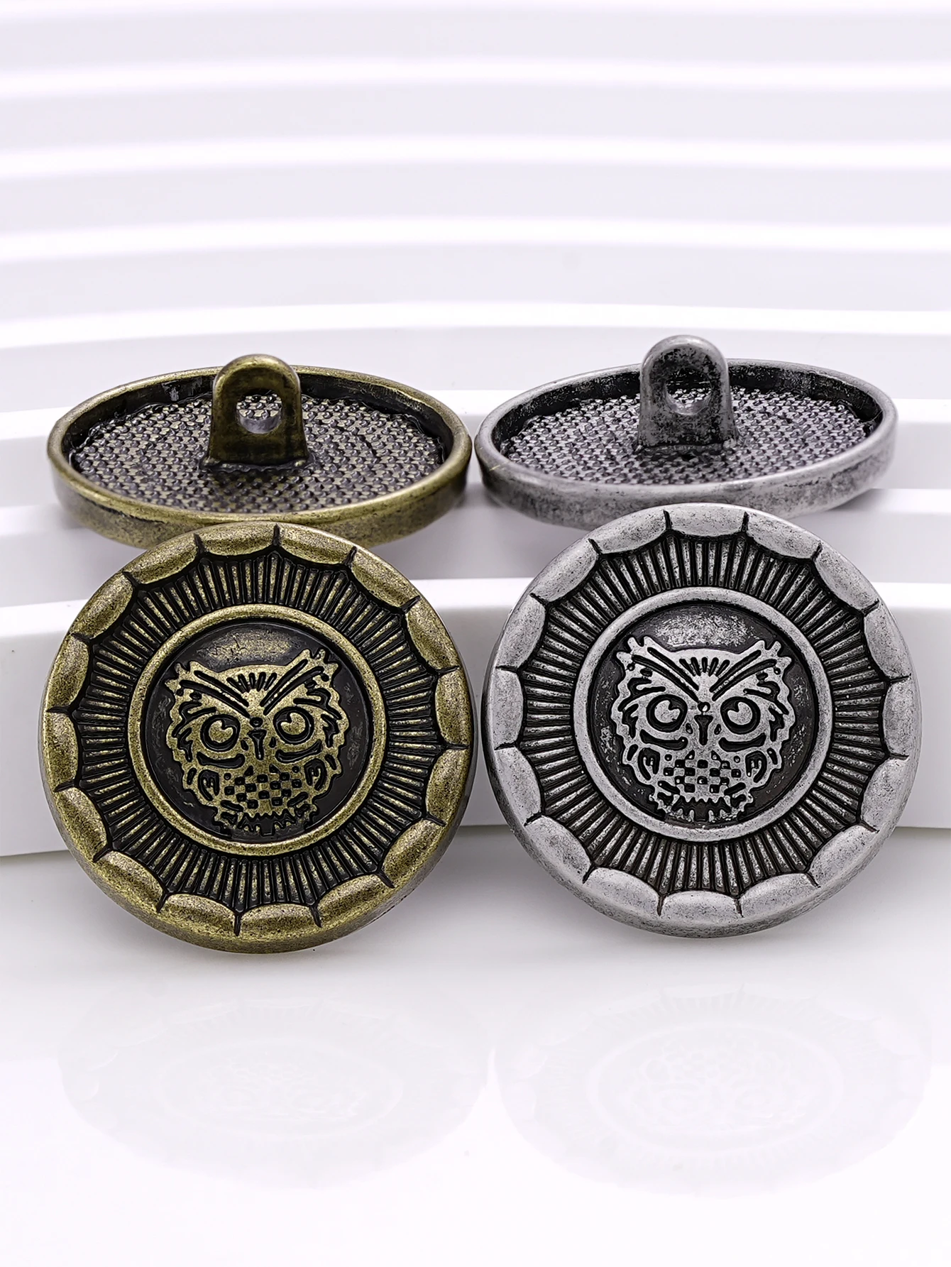 

6PCS vintage copper metal buttons garment overcoat sewing accessories buttons for Clothing Simple Decorative crafts DIY Buttons