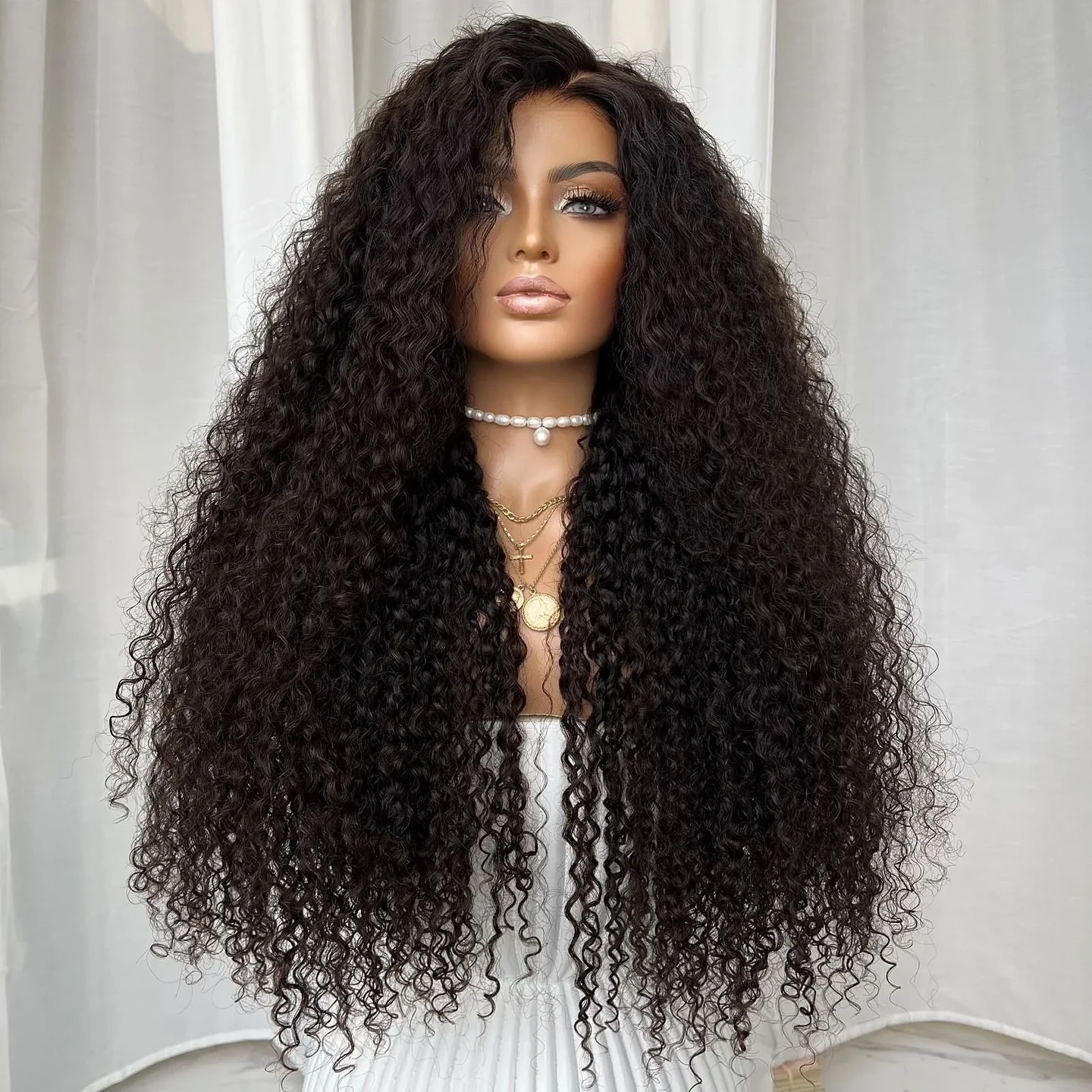 

Натуральные синтетические парики без клея для афроамериканок с кудрявыми волосами, прозрачным кружевным фронтом и детским волосом, легко надеваемые, без клея