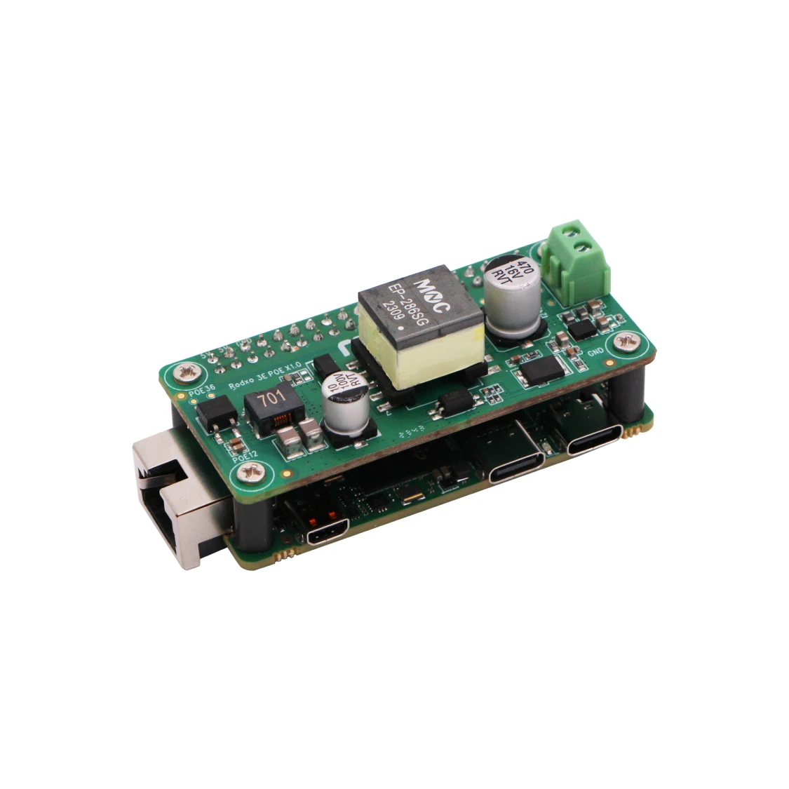 Radxa 3E RK3566 4-core CPU SBC, GPU, NPU, HDMI พร้อมเอาต์พุต1080P และกิกะบิตอีเธอร์เน็ต, คอมพิวเตอร์บอร์ดเดี่ยว