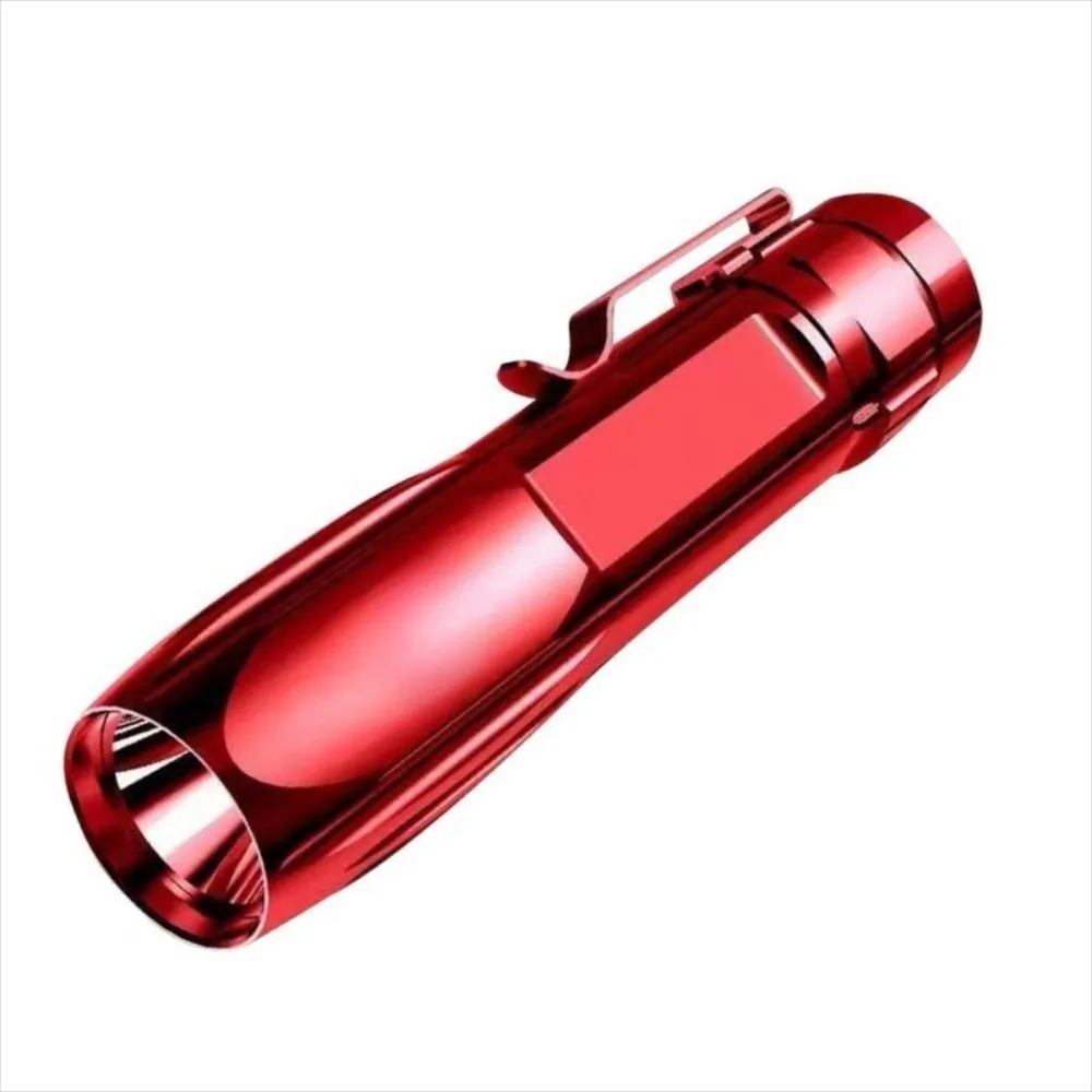 Waterproof Mini LED Flashlight USB Rechargeable High Bright Emergency Torch Clip Long Lasting Long Range Lantern Power Outages