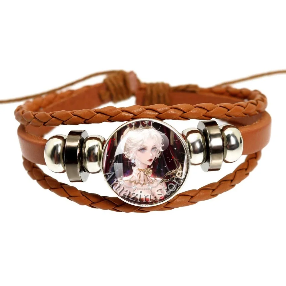 Hot Sales Game Identity V Bloody Queen Anime 18mm Brown Bracelet Glass Bracelet Jewelry Accessories For Fans Gift JD023