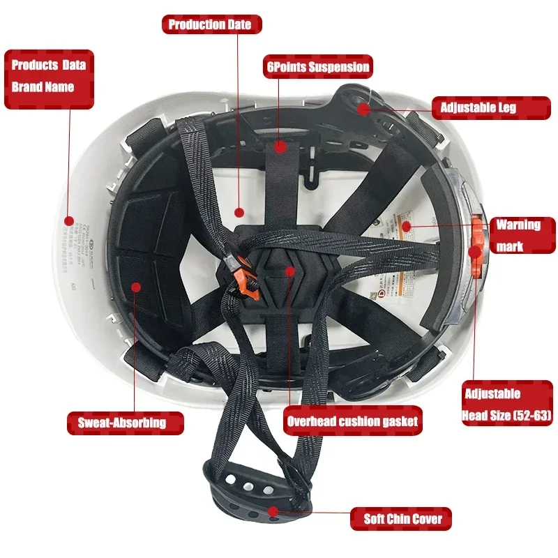 Imagem -03 - Capacete de Segurança de Construção com Viseira Embutida para Engenheiro ce Abs Hard Hat Cap Trabalho Industrial Goggles Head Protection Novo