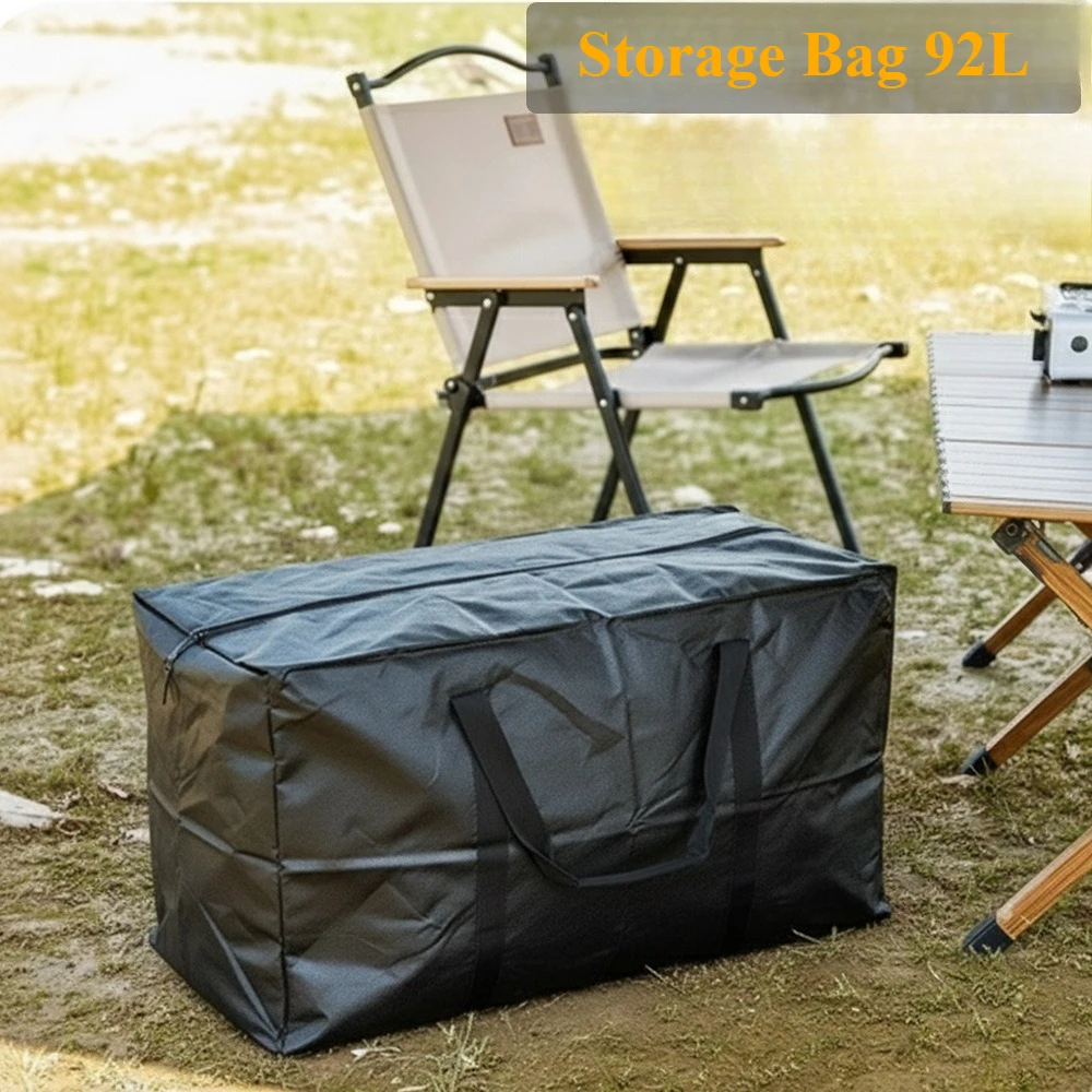 

Tryhomy Camping Storage Bag 92L Large Bag Insulated Folding Waterproof Picnic Tableware Equipment Outdoor Gear Organizer