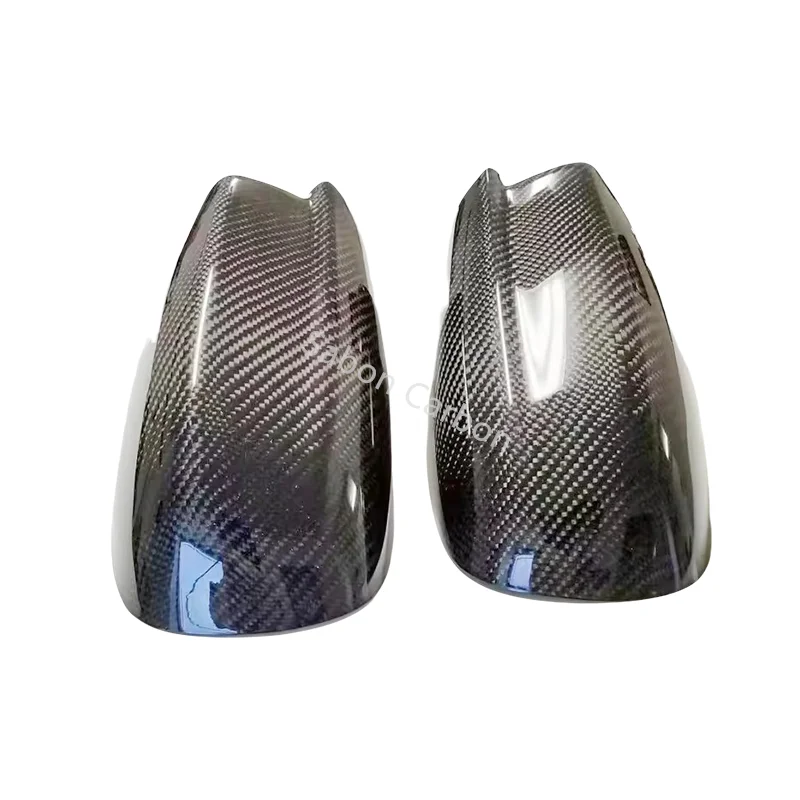 For 2011-2020 Dodge Charger Black Carbon Fiber Side Mirror Covers-Stick style