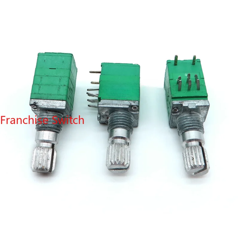 

10PCS R097 Duplex With Switch B10K Sealed High-precision 10% Volume Potentiometer 15mm Spindle